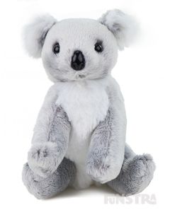 Kenny Jnr is a super-soft and snuggly koala stuffed toy with a thick grey coat, large black nose and bushy oversized ears to resemble his unique species, an Australian animal that's loved around the world.