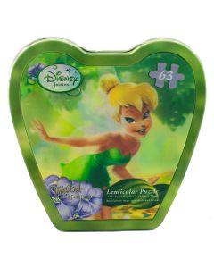 A gorgeous design of Tinker Bell on this lenticular puzzle that consists of 63 fully interlocking puzzle pieces.