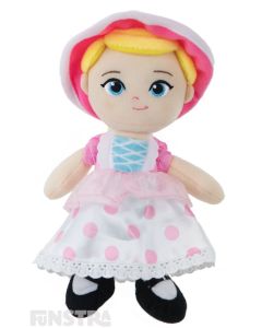 Soft and cuddly Disney Baby plush beanie toy of Bo Peep wears her bonnet and dress costume and is the perfect friend for children of all ages to take on adventures.